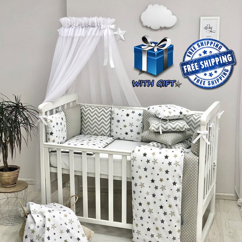 canopy crib bedding