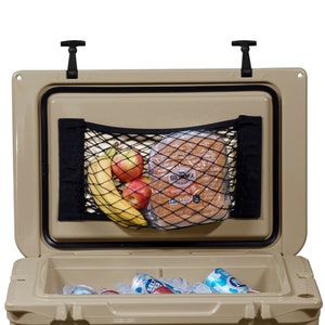 Cooler Net for Dry Storage + Organization | Compatible with Yeti, Coleman, Igloo, Pelican, Canyon, Grizzly, Lifetime Ice Chests