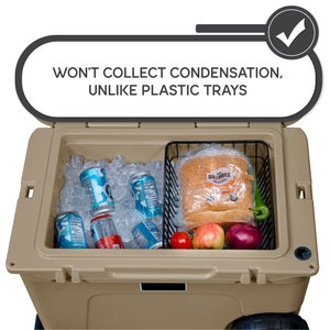 Wire cooler basket inside a Yeti Tundra Haul