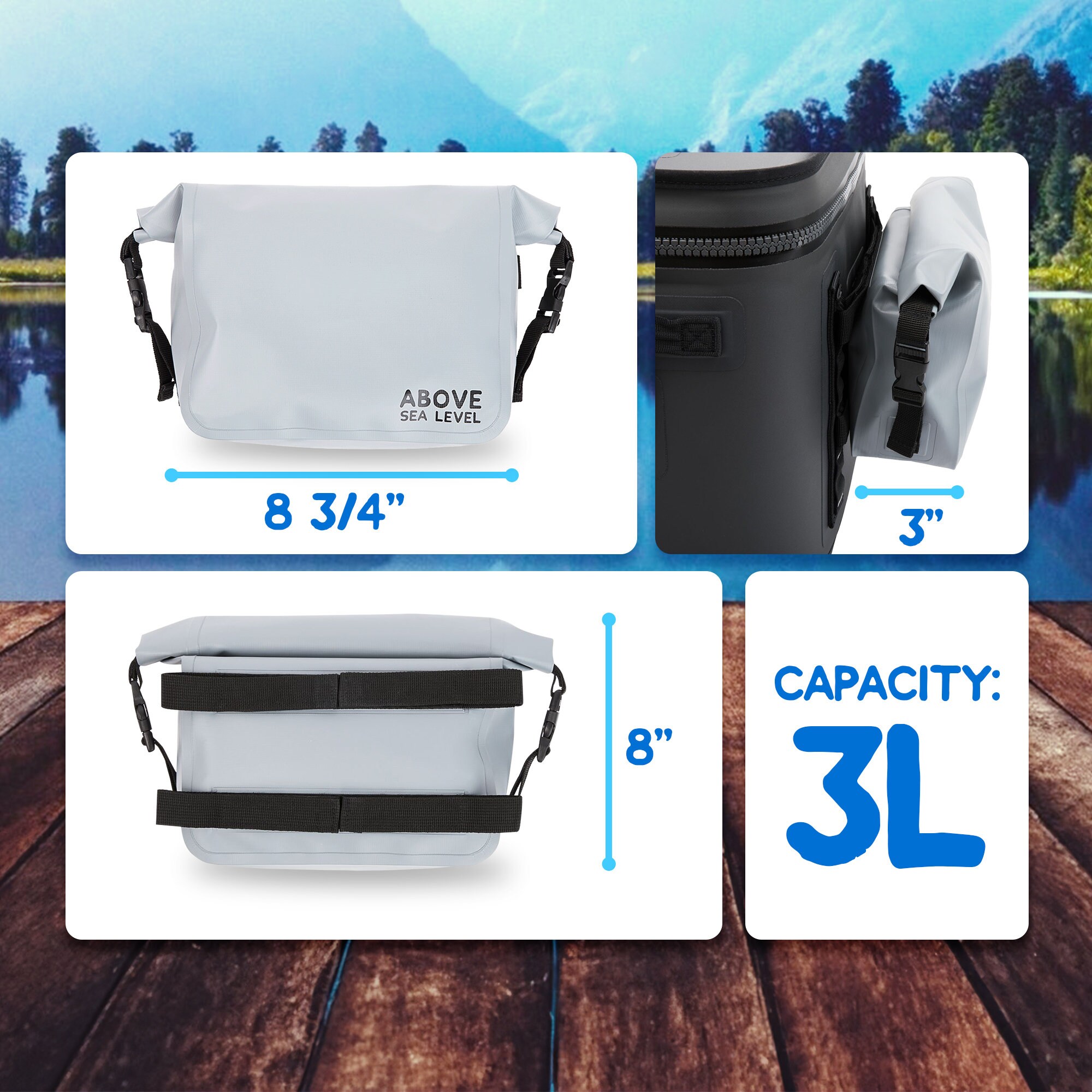 Dry Bag Attachment for Yeti Coolers MOLLE Compatible, Works With Yeti