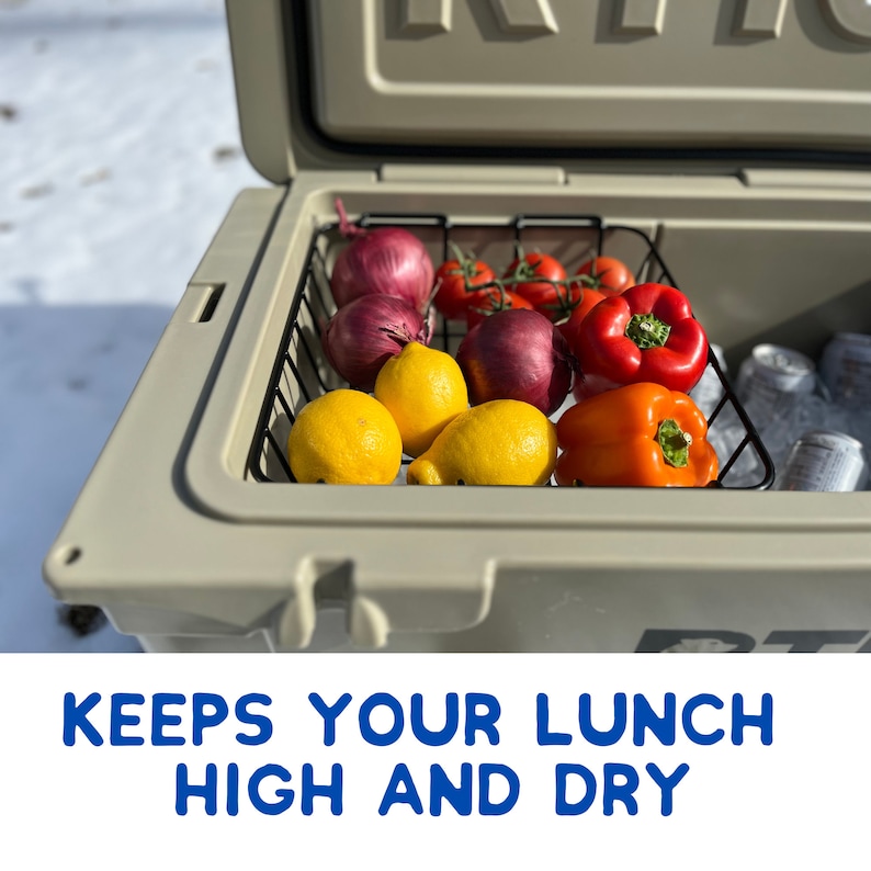 Cooler Basket for RTIC 65 Qt Dry Goods Wire Rack for 65 Qt RTIC Cooler Compatible With Cooler