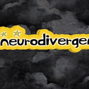 Neurodivergent Sticker, Neopets Parody Sticker, Autism Sticker, Autistic Adult, Autism Pride, Actually Autistic, 90's, Neurodiversity