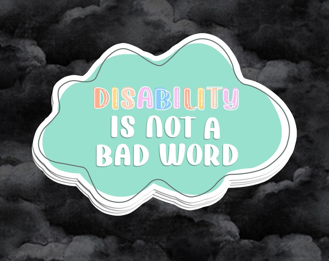 Disability Sticker Disabled Sticker Autism Sticker Etsy
