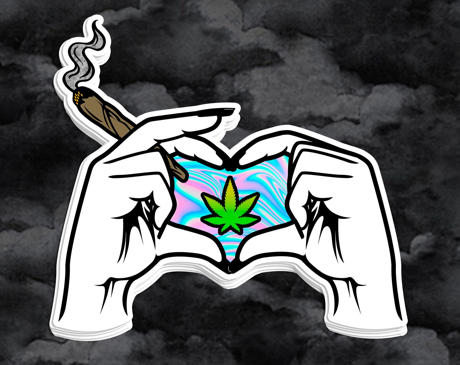 Weed Sticker Stoner Sticker Marijuana Sticker Pot Stickers Etsy