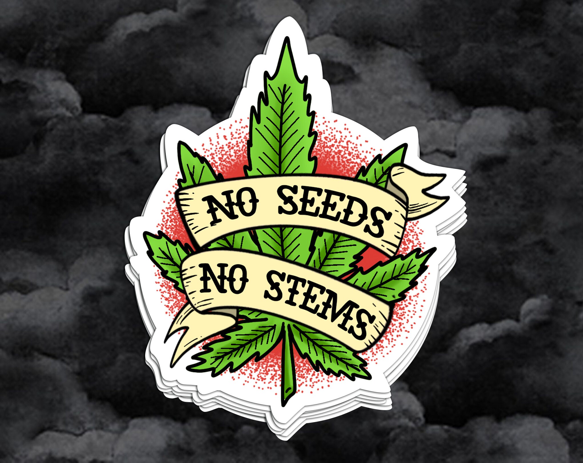 Stoner Sticker Weed Sticker Marijuana Sticker Marijuana Etsy