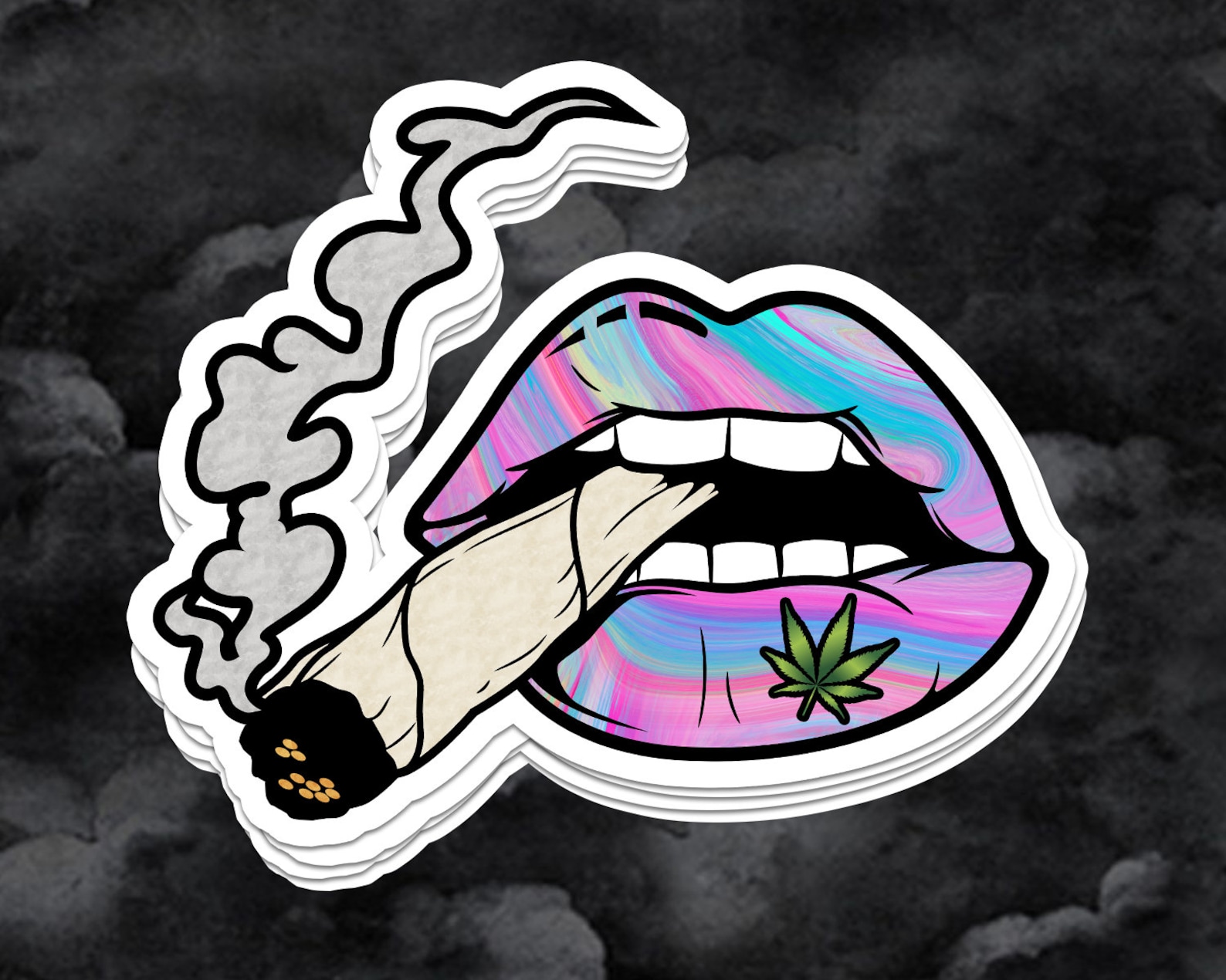 Stoner Sticker Weed Sticker Marijuana Sticker Joint Etsy