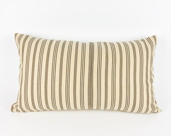 Bari Ticking Textile Pillow Cover