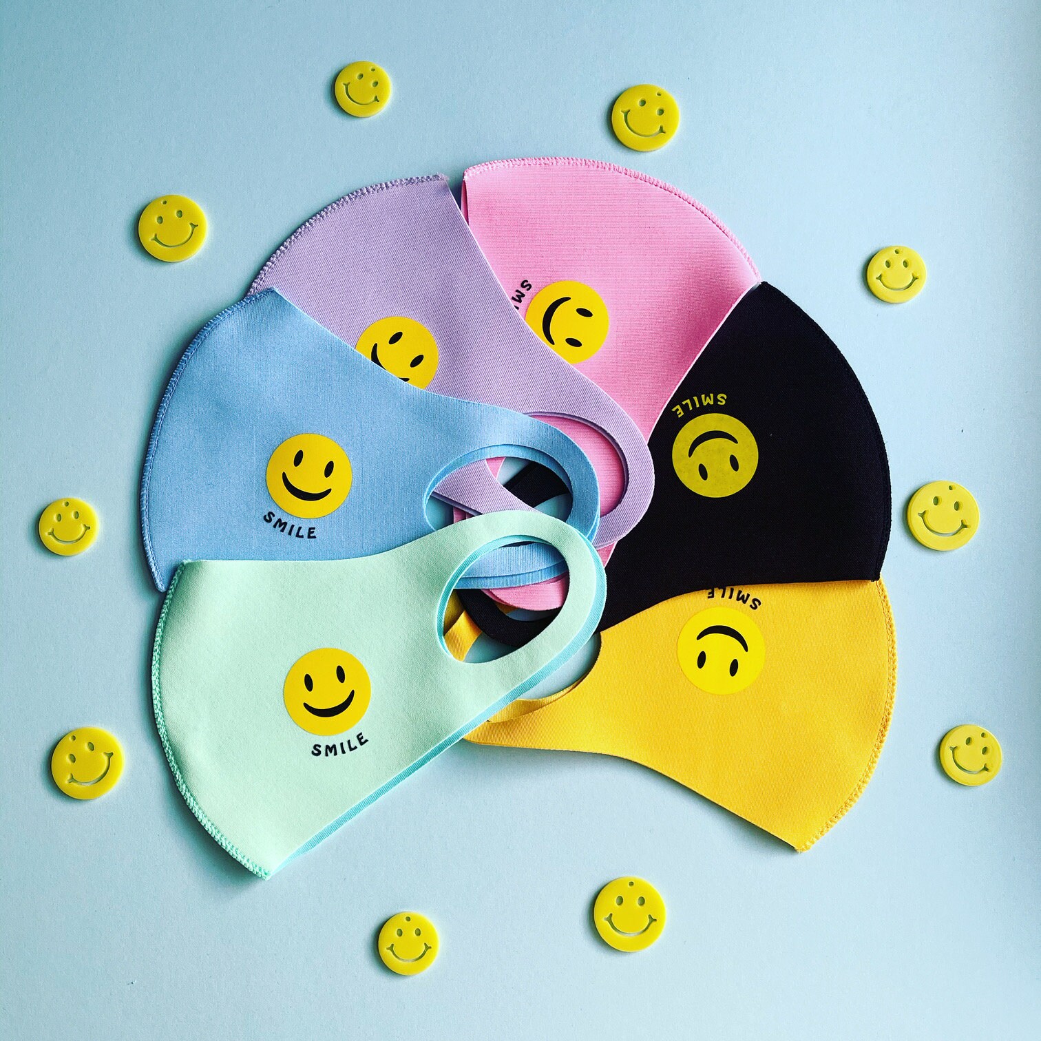 Smiley Face Mask Set/Kids Face Mask /Preschool Kindergarten Etsy