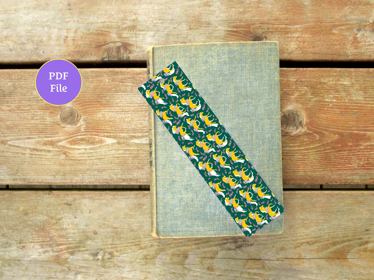 printable horse bookmarks illustrated pattern bookmarks etsy