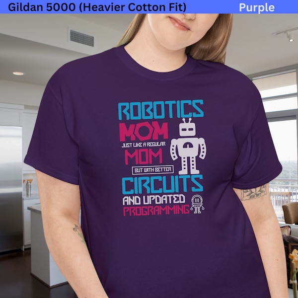 Robotic Mom Circuit T-Shirt - Quirky Tech Mom Tee - Fun Mothers Day Geeky Gift Idea -  Cool Tech-Savvy Mom Apparel - Programmer Mother Tee