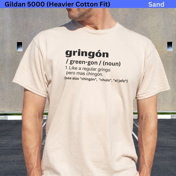 Gringon Definition Tee, Celebrate Your Heritage with Humor, Embrace Your Roots, Gringon Defined, Fun Twist on Latino Identity, Perfect Gift