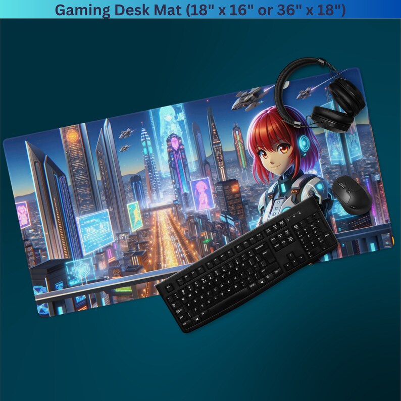 Ultimate 36x18 Anime Mouse Pad, Enhance Your Desk's Cool Factor, Epic