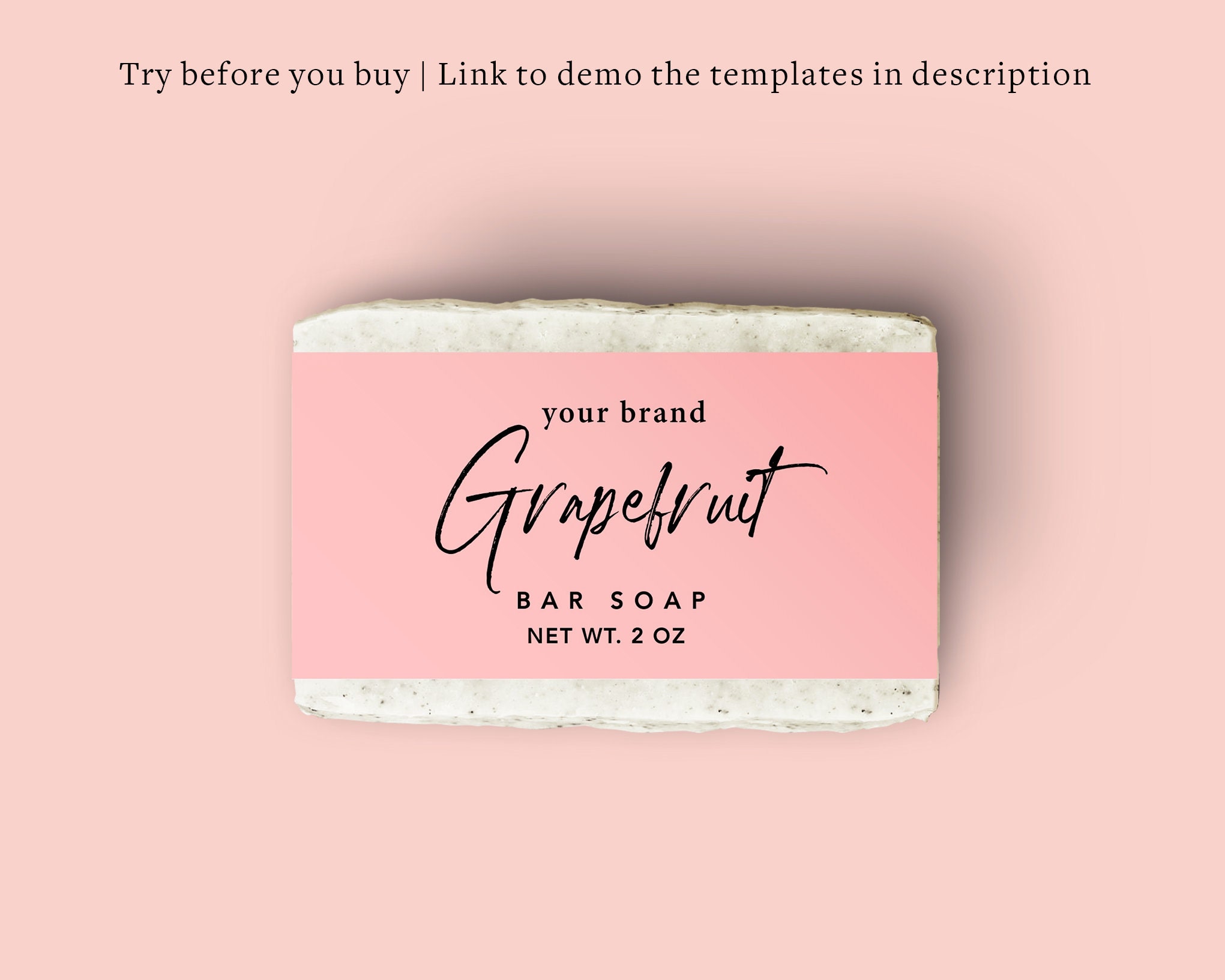 Editable Bar Soap Label DIY Soap Labels Editable Soap Etsy