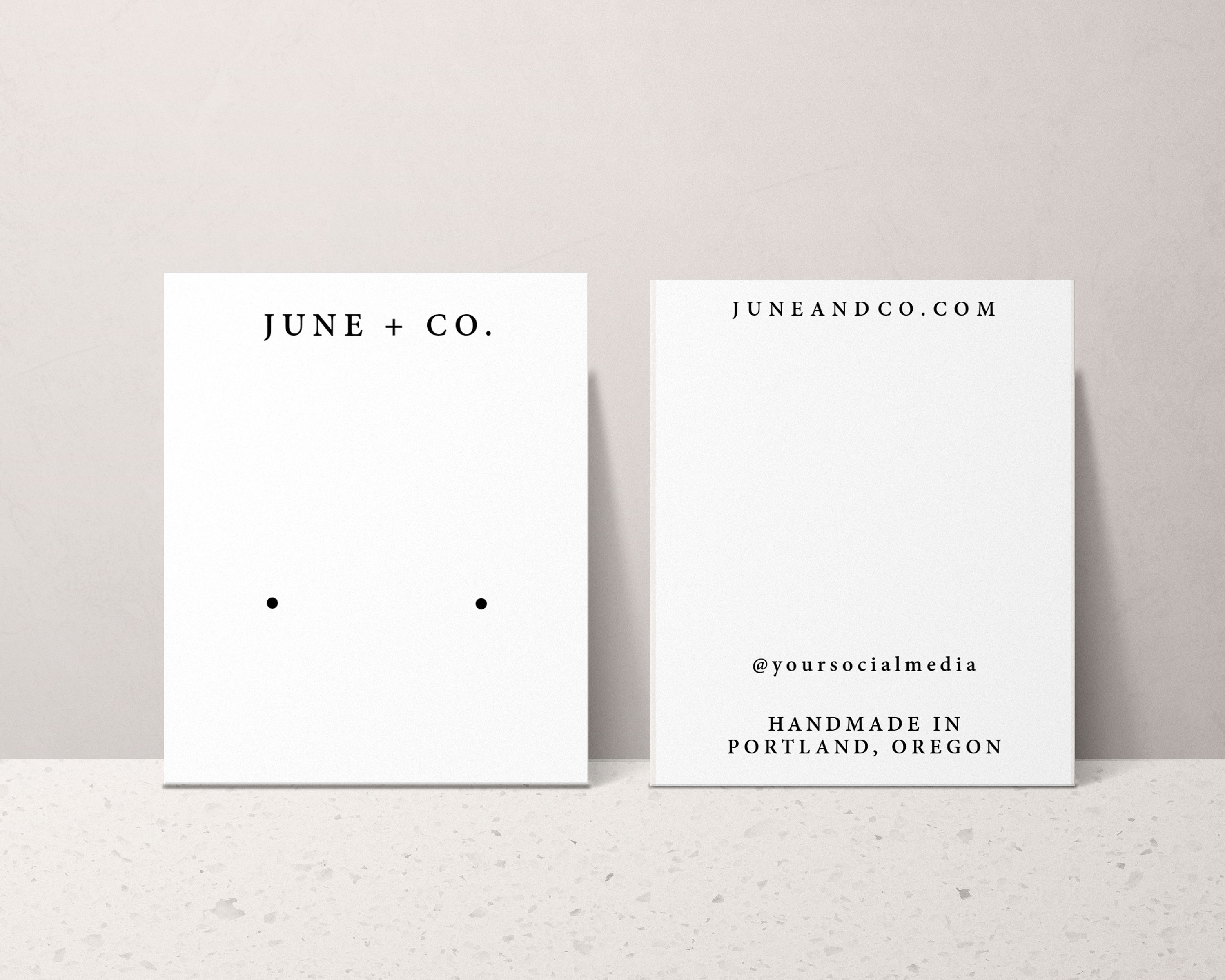 Editable Earring Card Template Modern Earring Display Card - Etsy