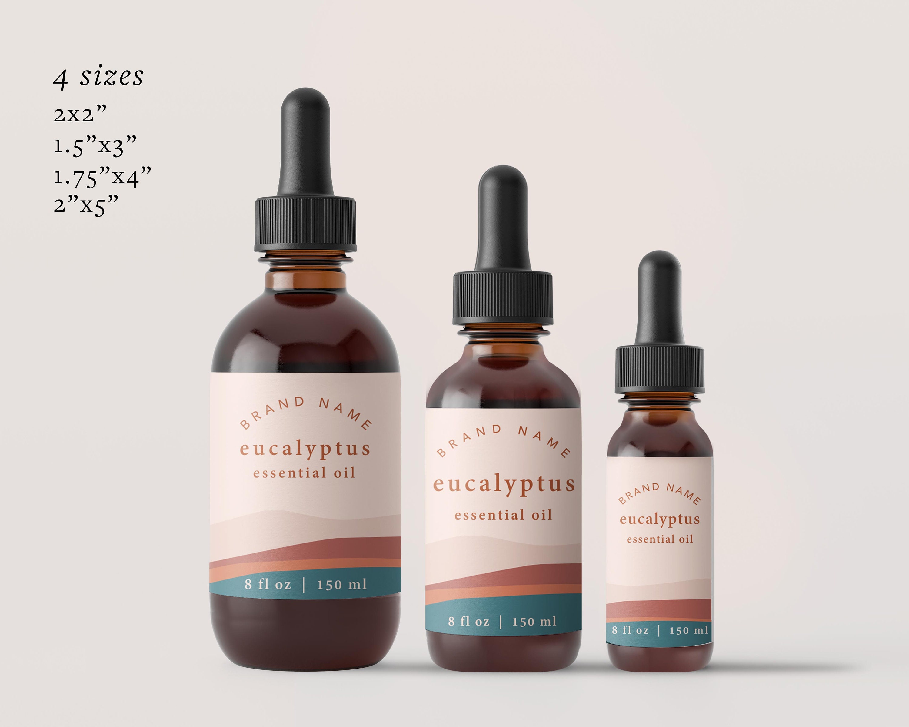 Editable Dropper Bottle Label Template DIY Dropper Bottle Etsy