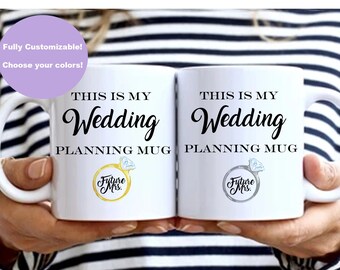 Wedding planning, this is my wedding planning mug, this is my wedding planning glass, wedding, bride, future mrs, gift for bride, gift