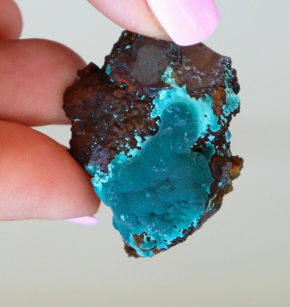 Mexico Rosasite On Matrix Electric Teal Blue Color Home Décor Rocks ...