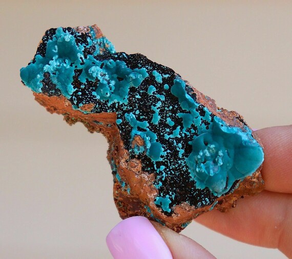Mexico Rosasite On Matrix Electric Teal Blue Color Home Décor Rocks ...