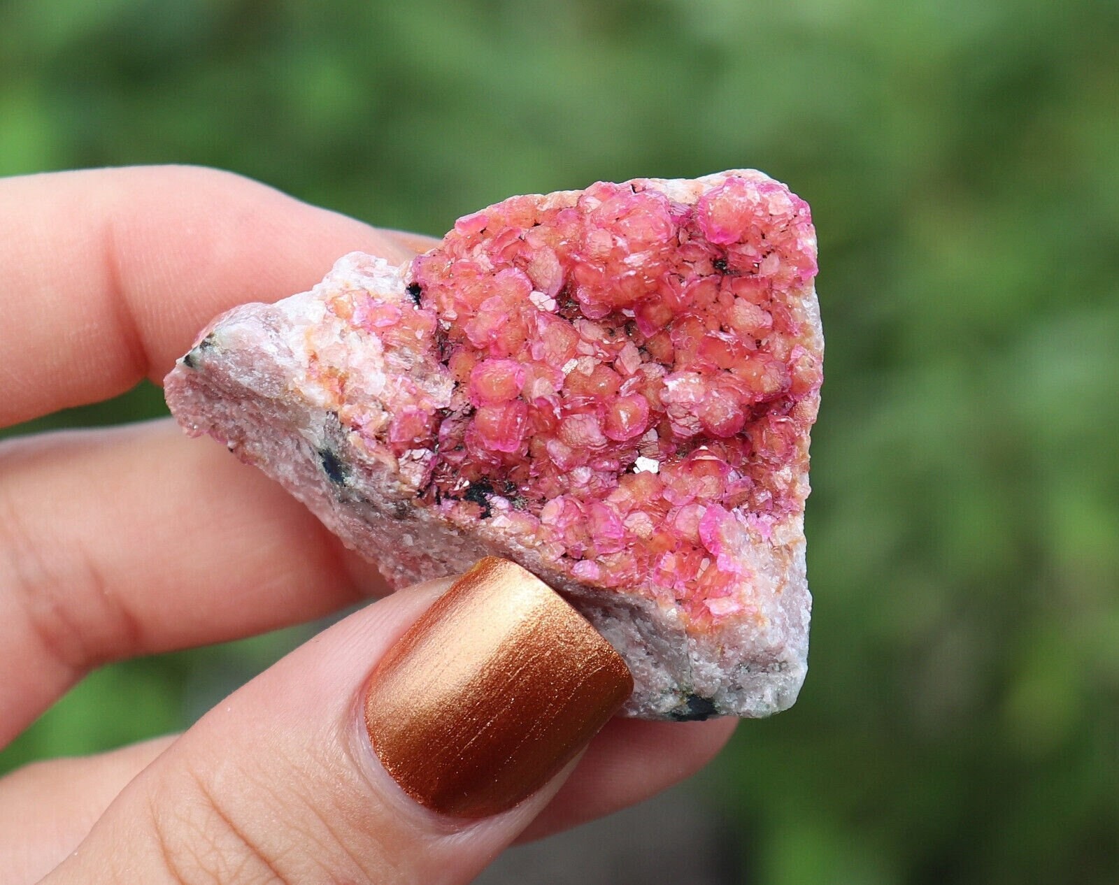 100% natural cobalto rojo calcita curación cristal Piedra en bruto piedra  decoración del hogar piezas