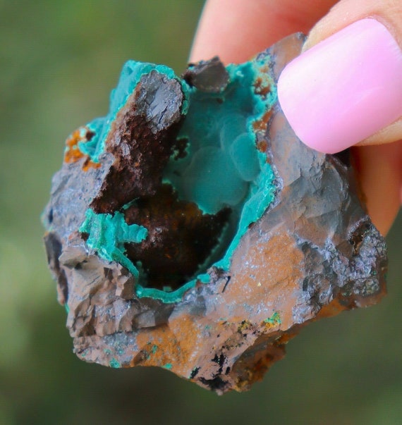 Mexico Rosasite On Matrix Electric Teal Blue Color Home Décor Rocks ...