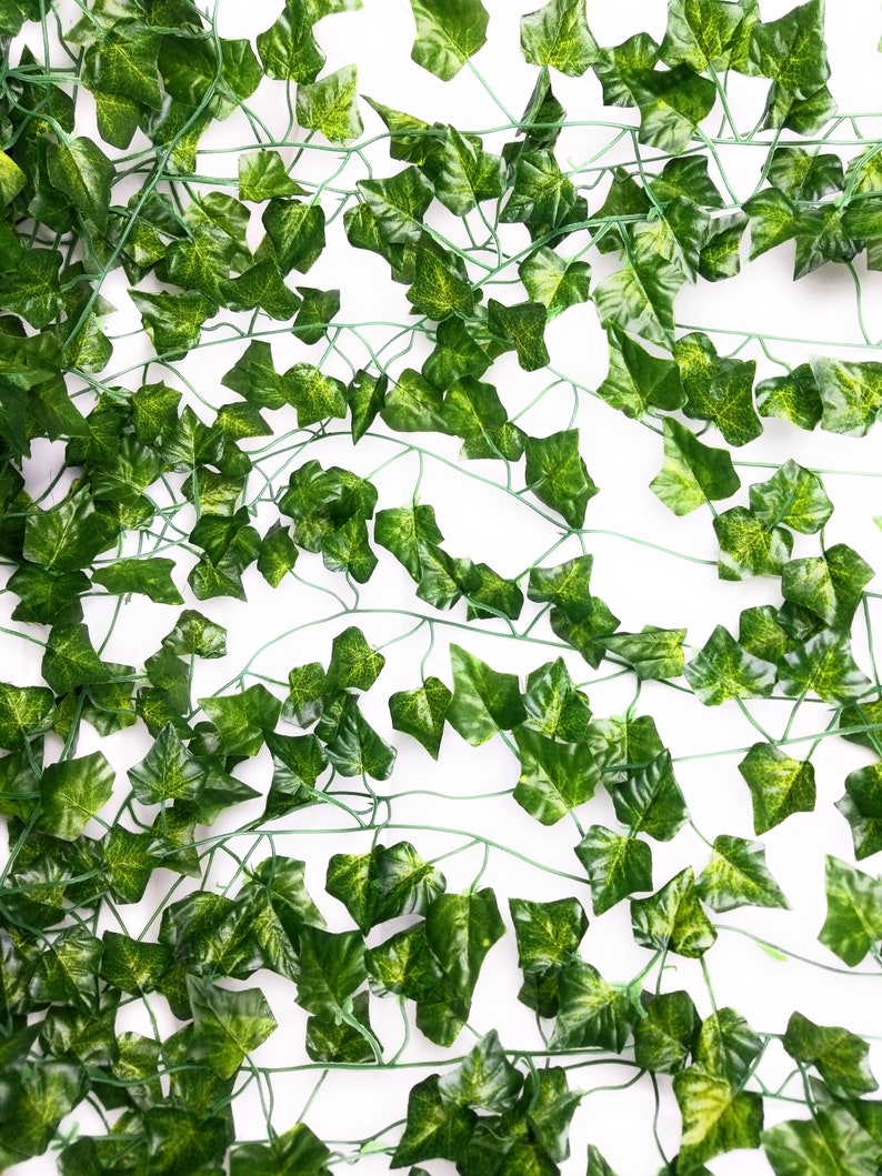 Silk Ivy Vines 84ft Plastic 12 Pack Leaf Garland Plants Etsy