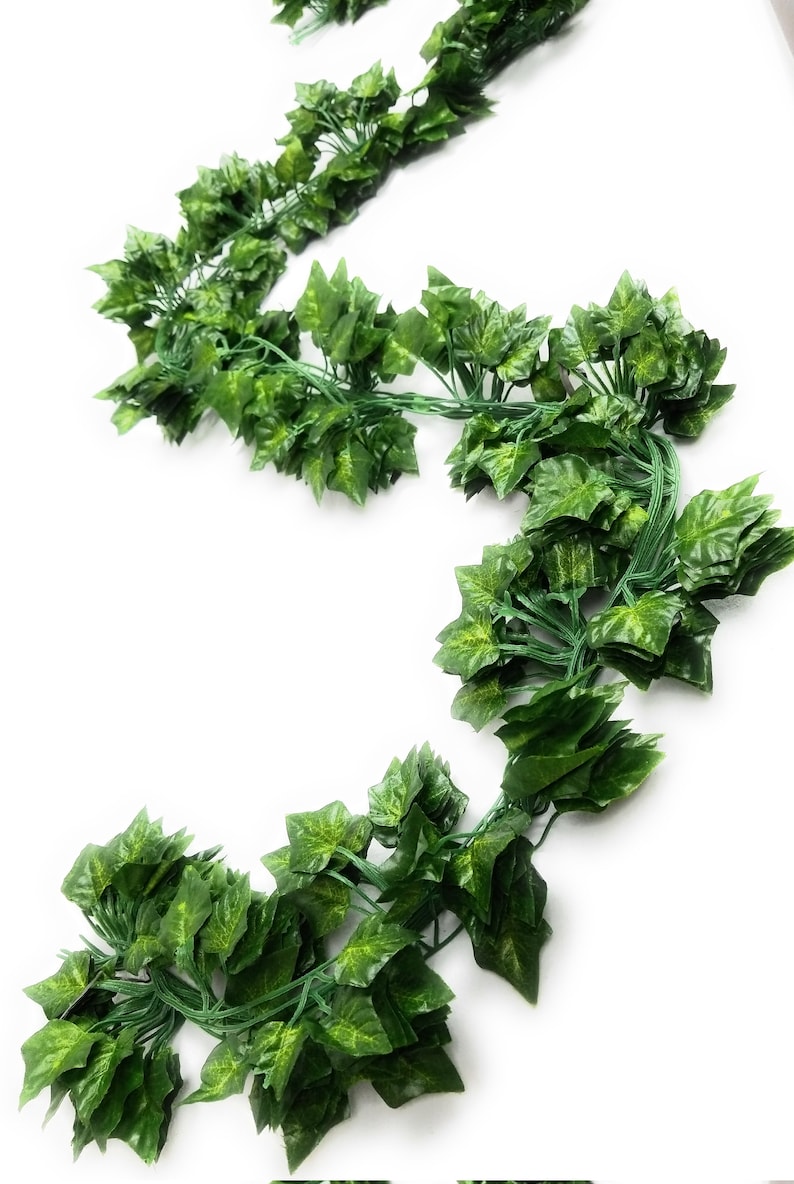 Silk Ivy Vines 84ft Plastic 12 Pack Leaf Garland Plants Etsy