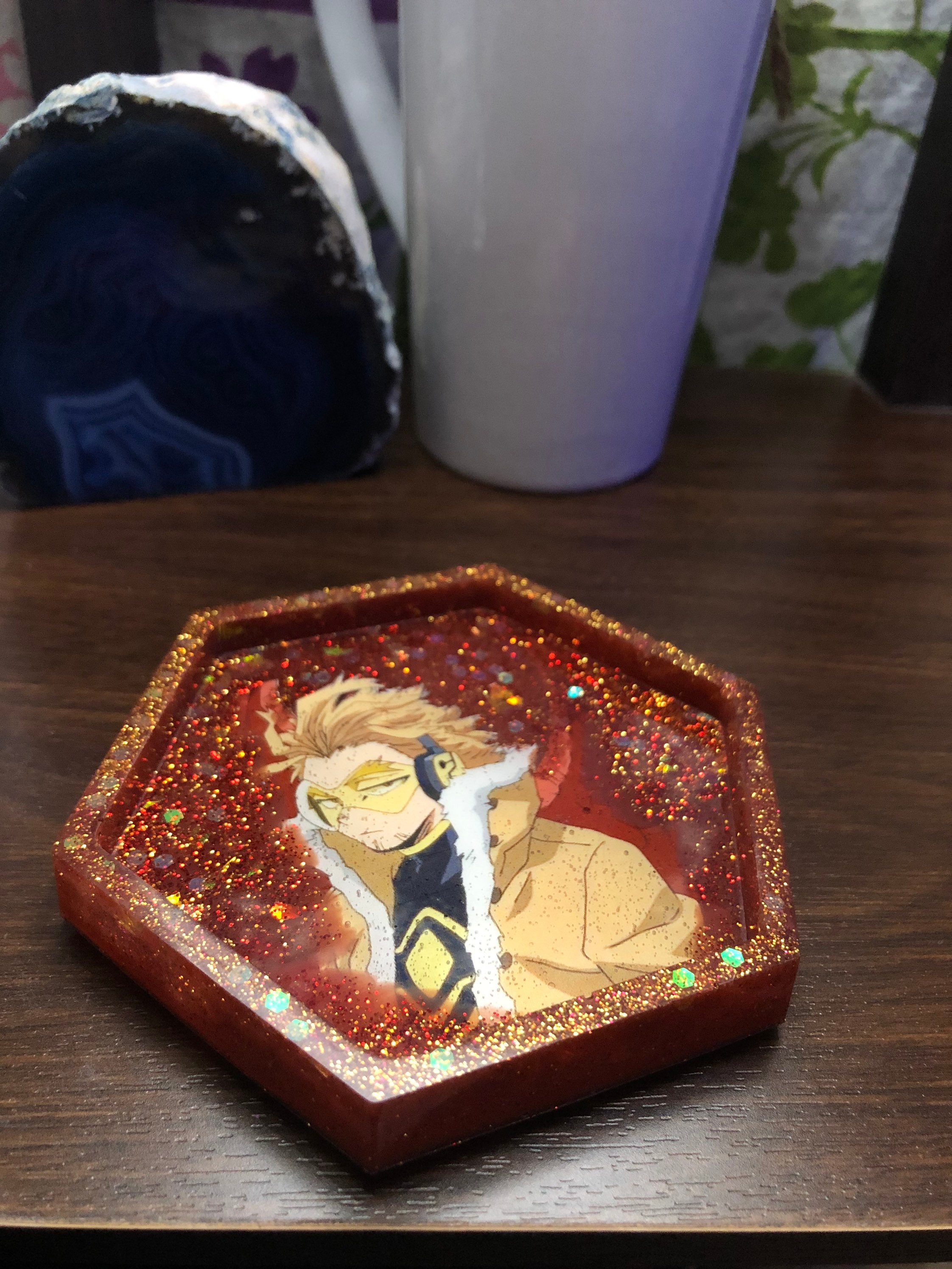 Anime Character Resin Coaster/Tray Etsy