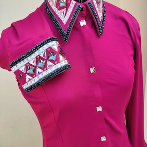 Western Show-Shirt in Stretch Lycra Basis