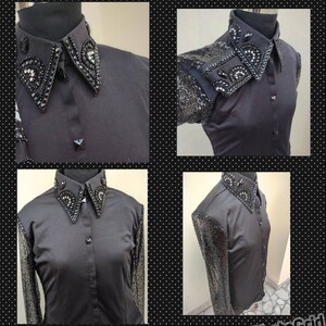Camisa estilo western en base de licra elástica imagen 5