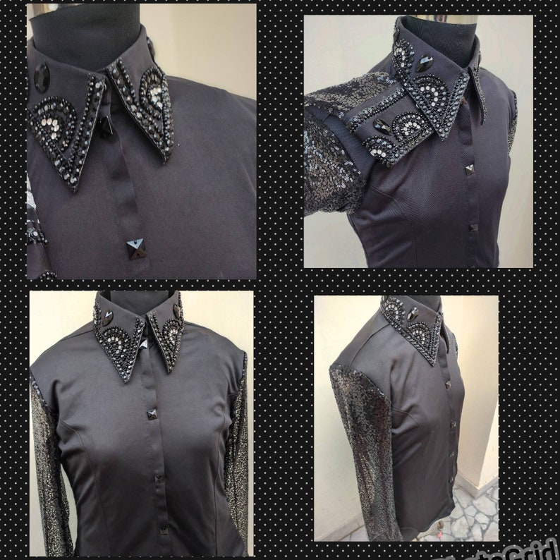Camisa estilo western en base de licra elástica imagen 5