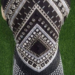 Black and Grey Show Vest With Solid Black Shirt With Work - Etsy