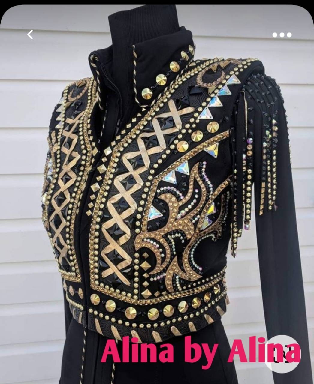 Boléro western show avec chemise showmanship boléro avec chemise