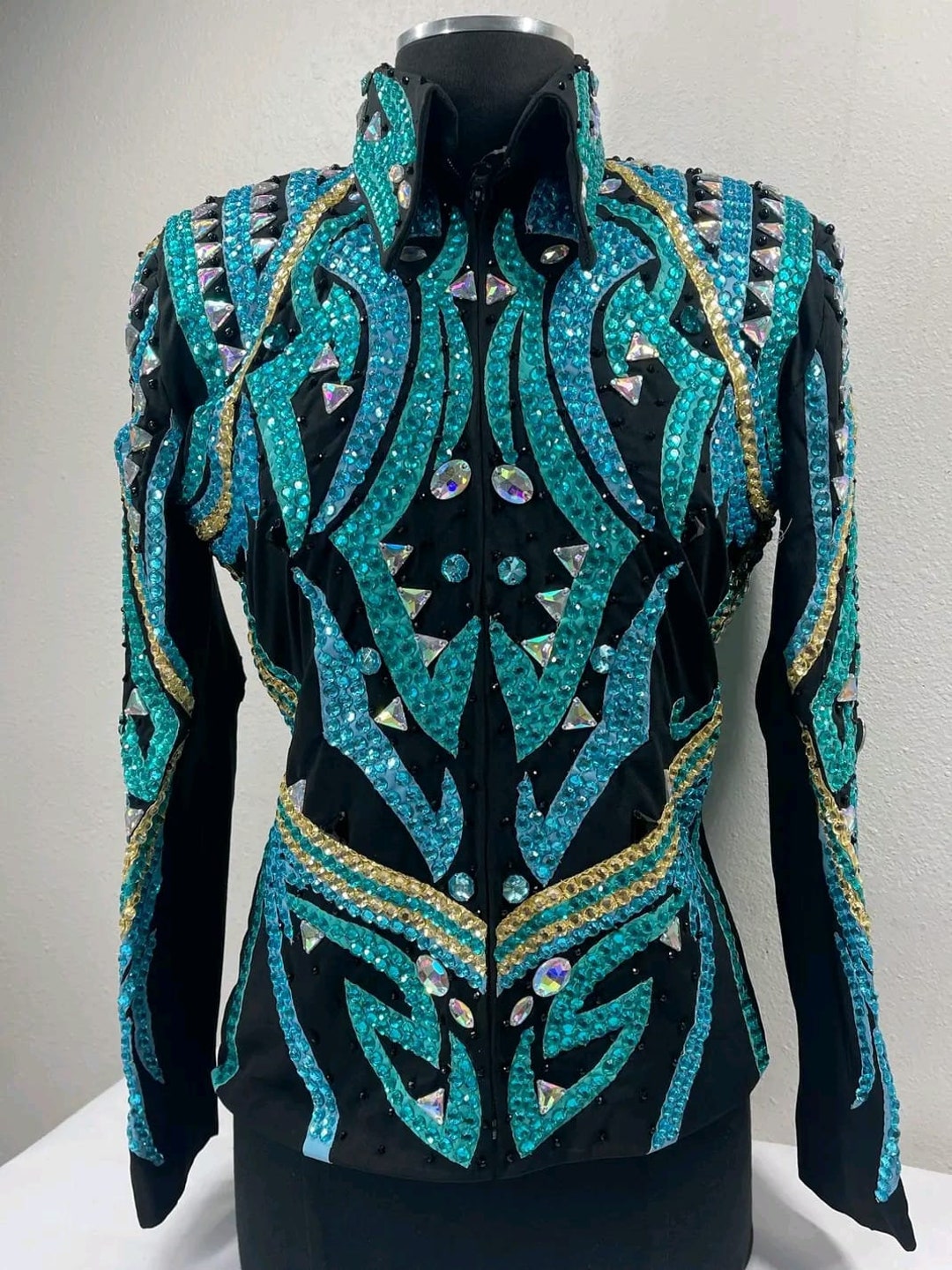 Custom Western Show Jacket: Rhinestone Rodeo Queen Showmanship Jacket ...