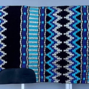 Western Show pad - blue & Aqua