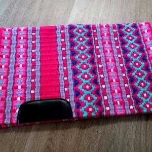 Western Show Pad - Pink & Aqua