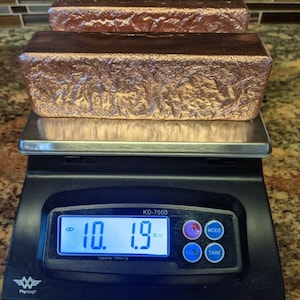 10Lbs Hand Poured Pure Copper Ingot Bars .999 FINE