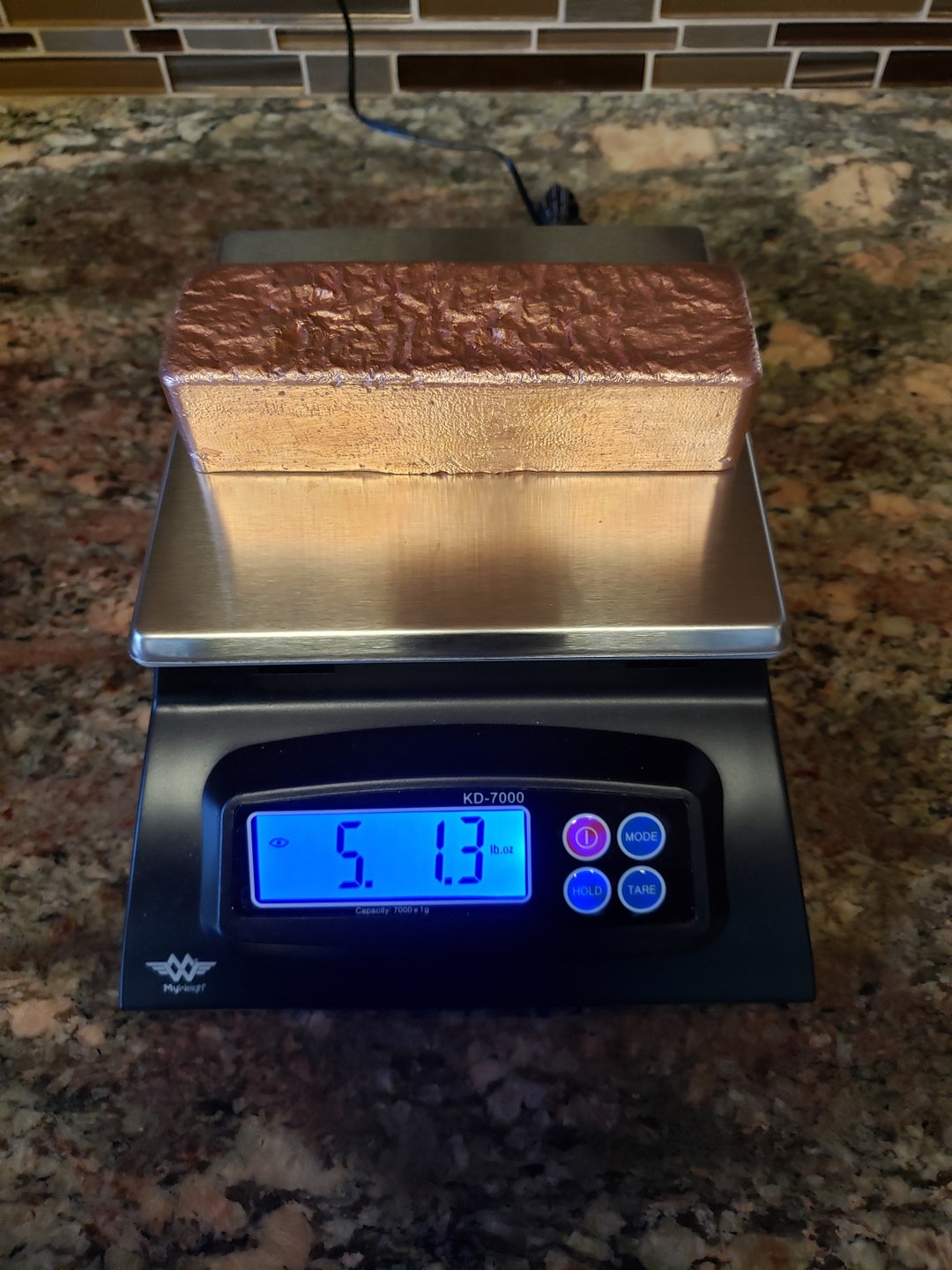 5lbs Hand Poured Pure Copper Ingot Bar .999 FINE Etsy