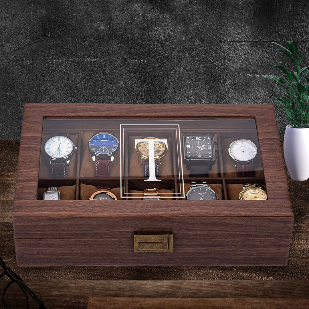 Personalized Watch Box Watch Box for Men Groomsman Gift - Etsy