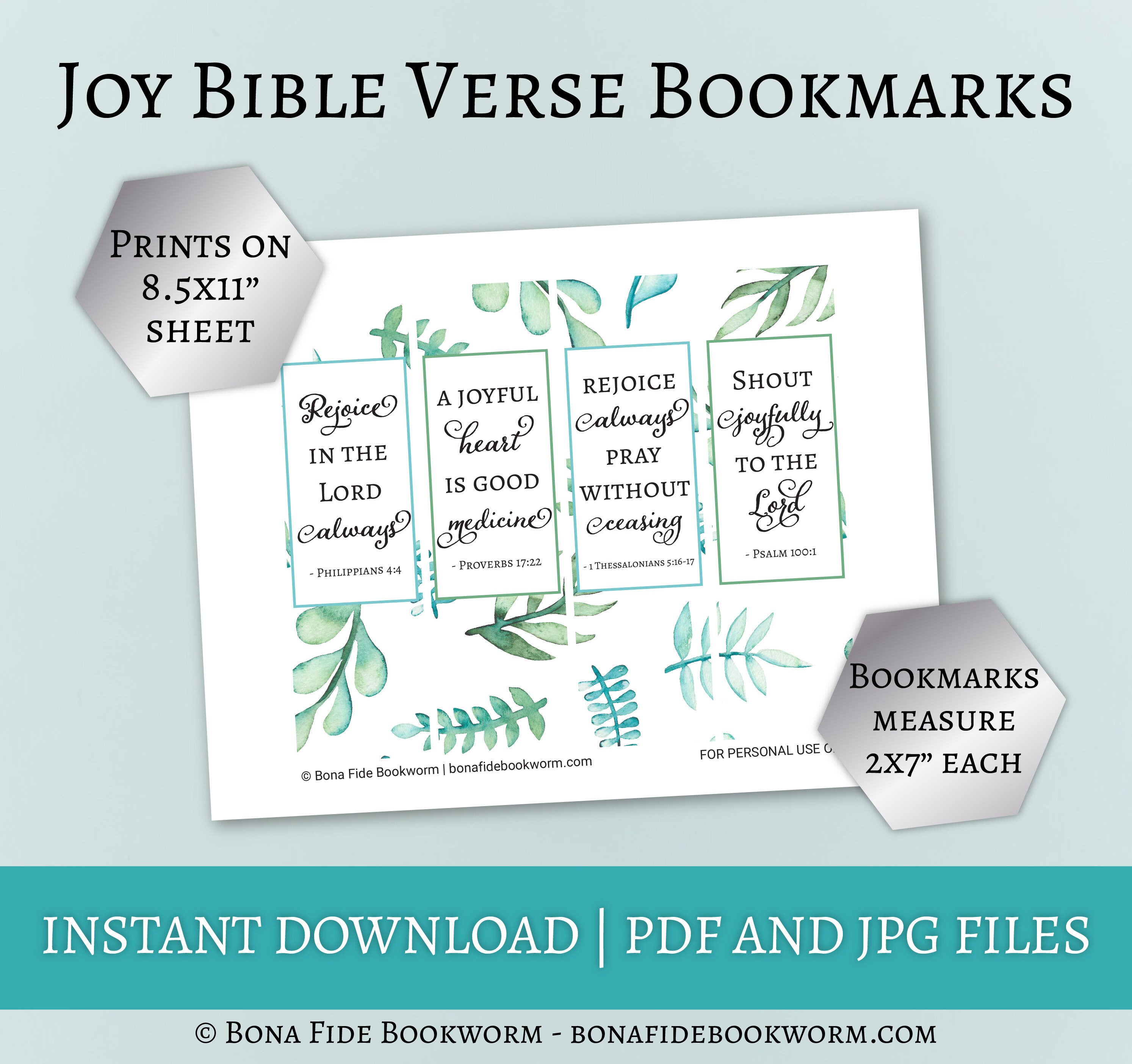 Printable Scripture Bookmarks | Bible Bookmarks | Printable Bookmarks ...