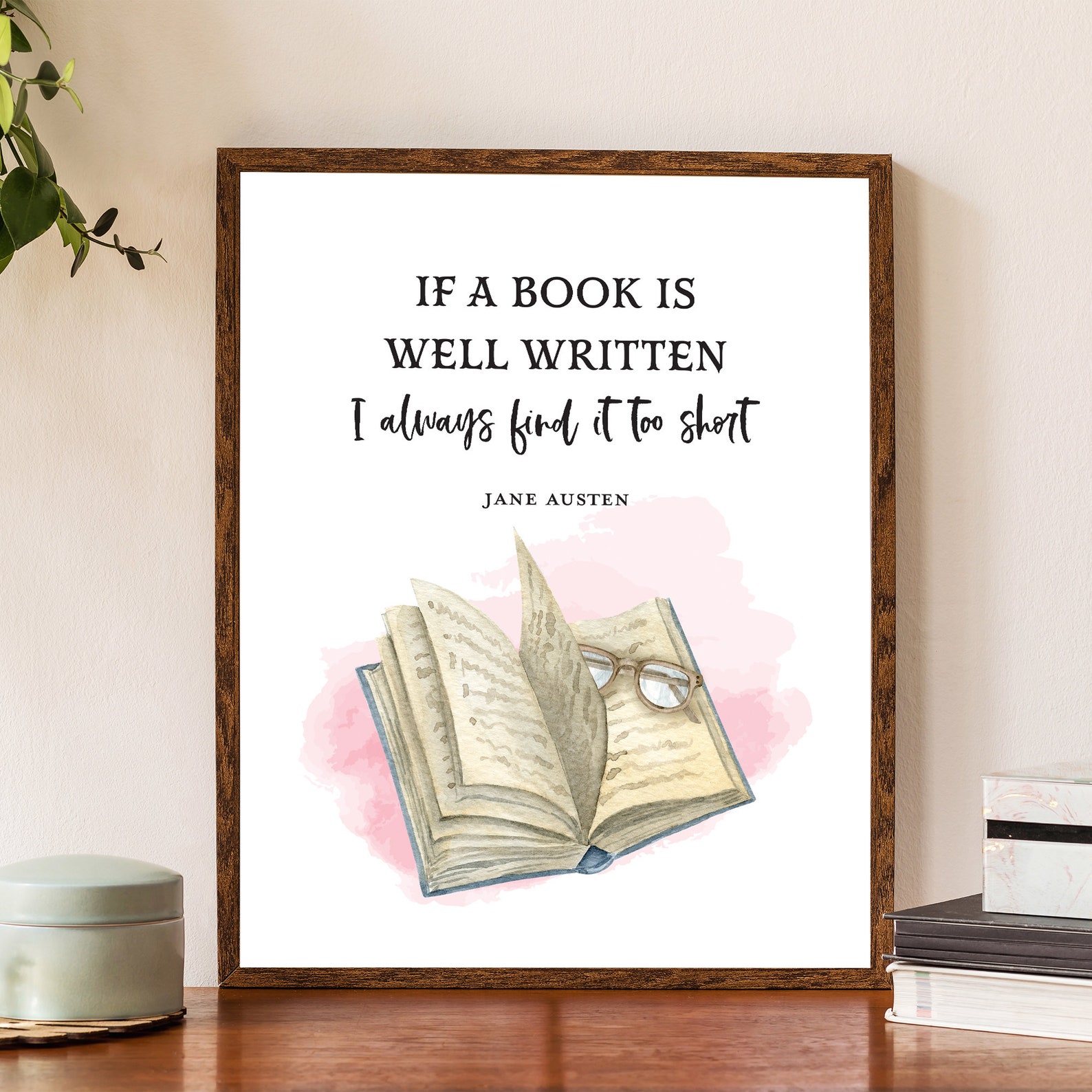 Jane Austen Wall Art Set of 3 Printable Jane Austen Posters - Etsy