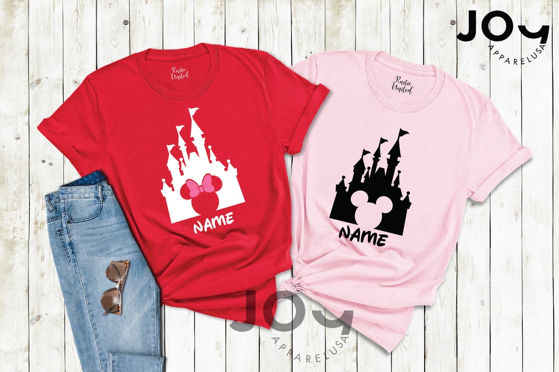 disney cake castle shirt