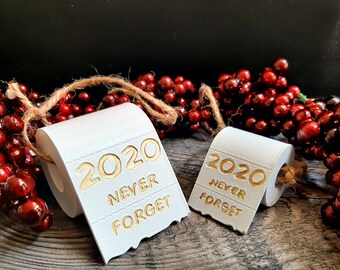 Commemorative 2020 Toilet Paper Christmas Tree Ornament