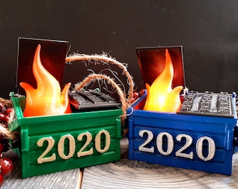 Commemorative 2020 Dumpster Fire Christmas Tree Ornament