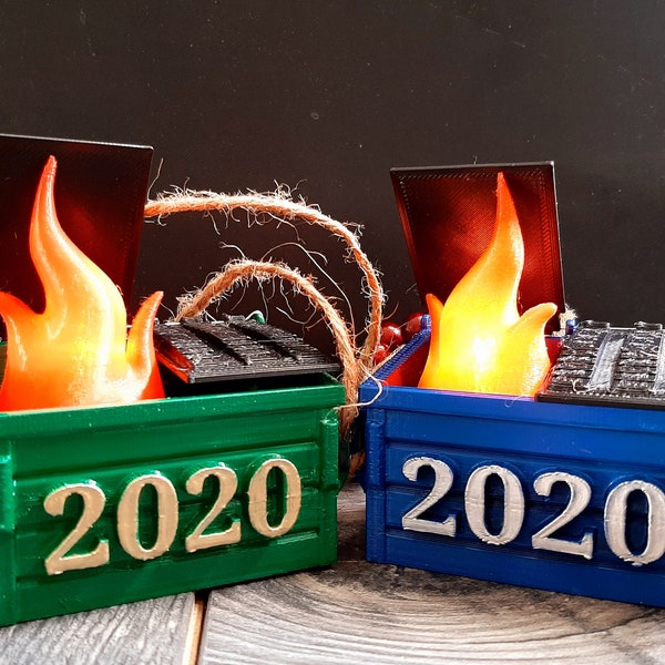 Commemorative 2020 Dumpster Fire Christmas Tree Ornament