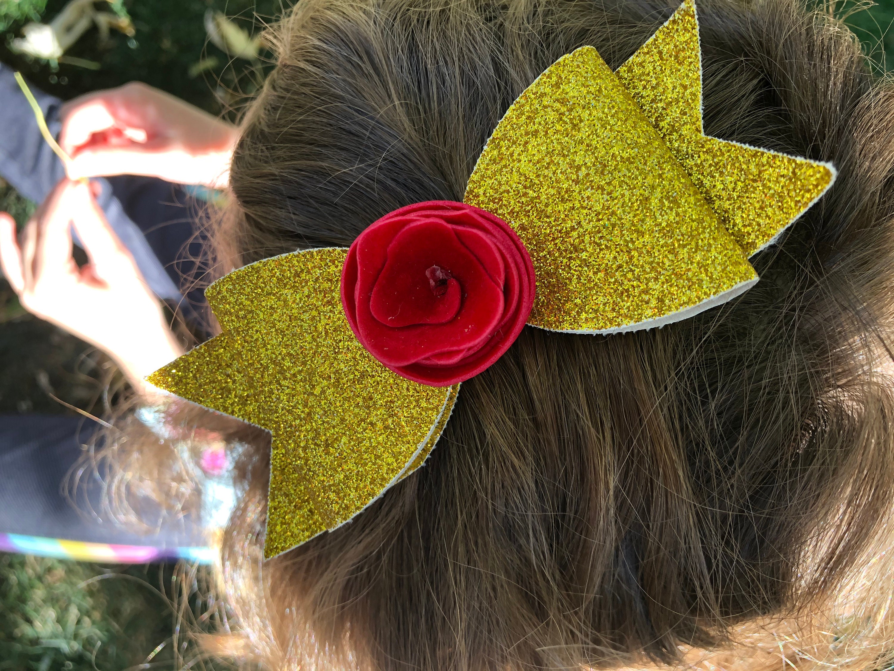 Glitzernde Haarschleifen Für Mädchen - 2er Set Mit Pailletten In Knallig Pink