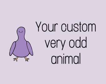 Adorno de arcilla personalizado de animal "muy peculiar": figura de mascota peculiar