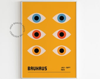 Bauhaus Exhibition Poster | Art Prints Design | Open Eye Design Decoration