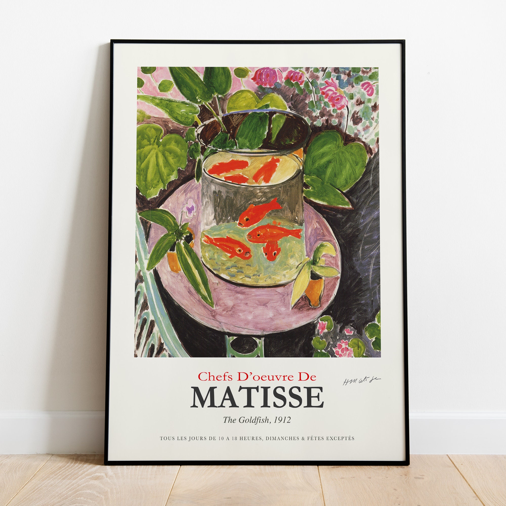 Henri Matisse Print the Goldfish, Home Decor Exhibition Poster in HIGH ...