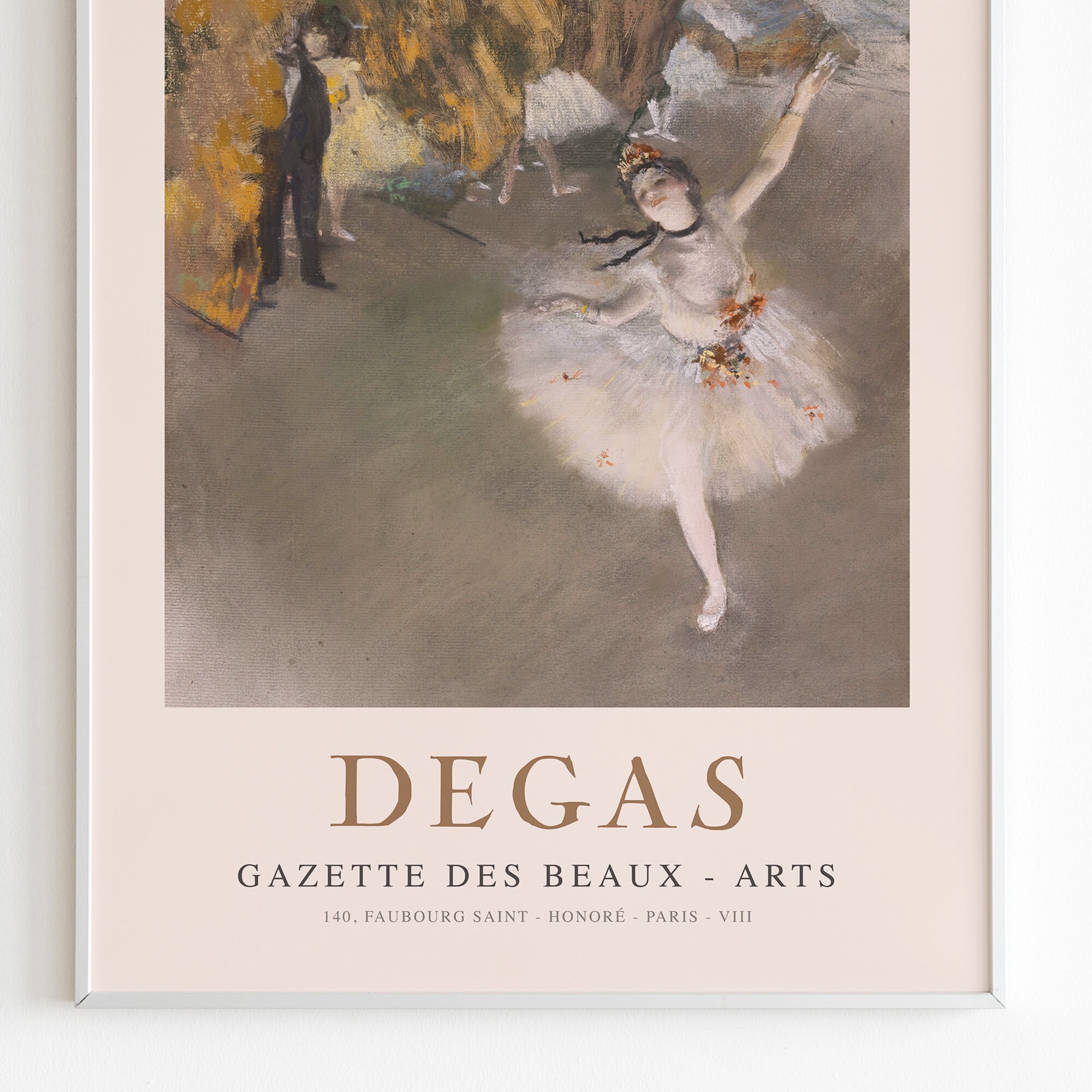 Edgar Degas Ballet Exhibition Poster Art Print HIGH QUALITY Etsy