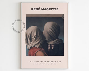 Rene Magritte - La stampa d'arte degli amanti / Poster della mostra